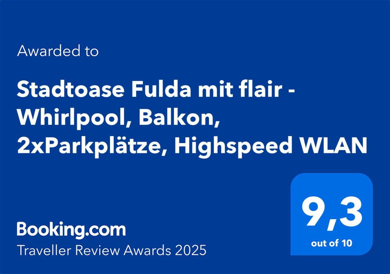 Stadtoase Fulda Mit Flair - Whirlpool, Balkon, 2Xparkplaetze, Highspeed Wlan Exterior foto